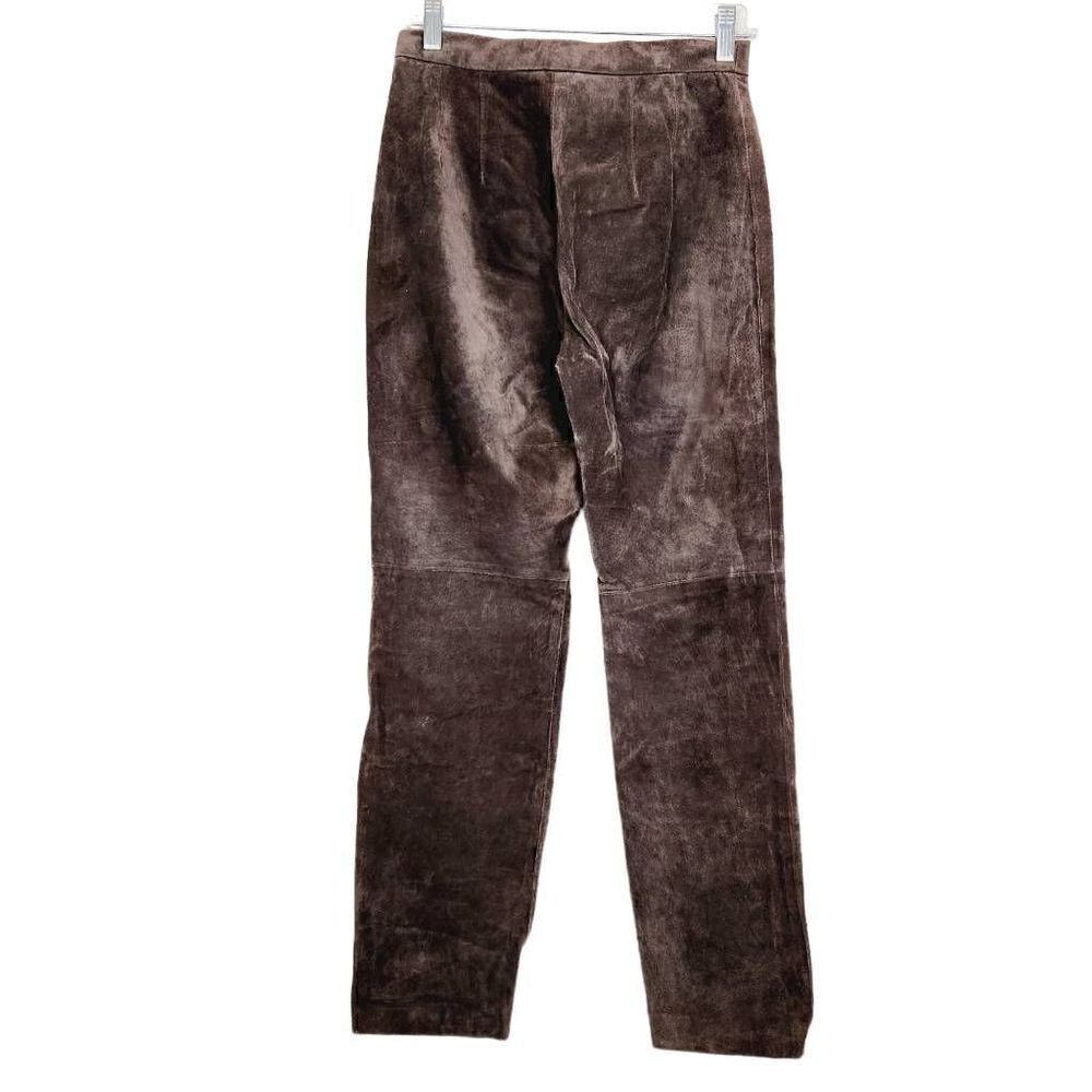 Vintage PHD Paul Harris Design suede leather pants brown Size 12